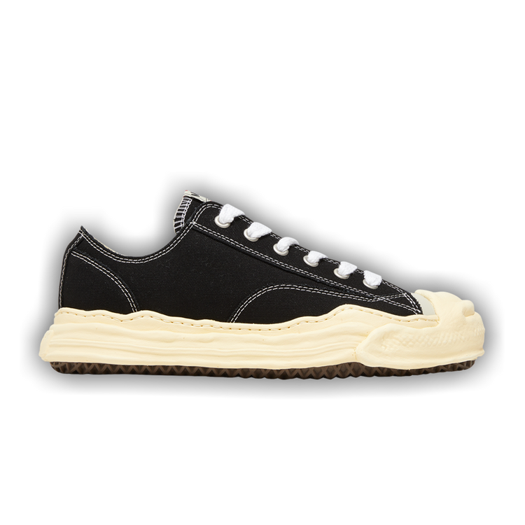 Size 10.0 Maison Mihara Yasuhiro Hank Vintage Sole Canvas Low 'Black'
