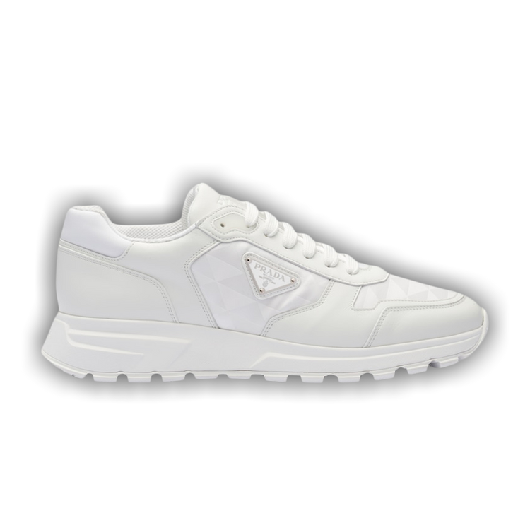 スニーカー PRADA 2EE390_3LNW_F0009 LEATHER AND NYLON SNEAKERS Buy Prada Leather and Re-Nylon 'White' - 2EE390 3LNW F0009