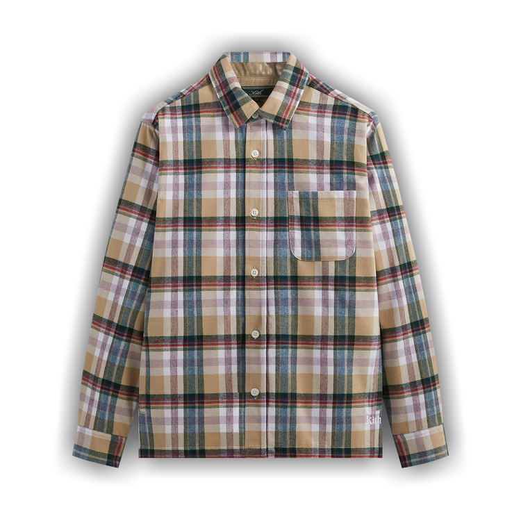 Buy Kith Brushed Flannel Ginza Shirt Canvas KHM031408 210 GOAT