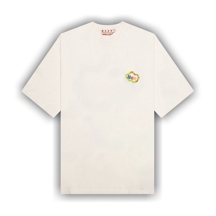 Tシャツ・カットソー MARNI No Vacancy In Crop Shirt Limestone CAMA0540SXUTL00400W Marni x No Vacancy Inn Cropped Long Sleeve Shirt in