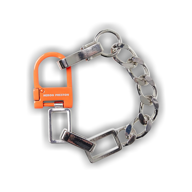 Buy Heron Preston Multi Chain Square Bracelet 'Silver/Orange