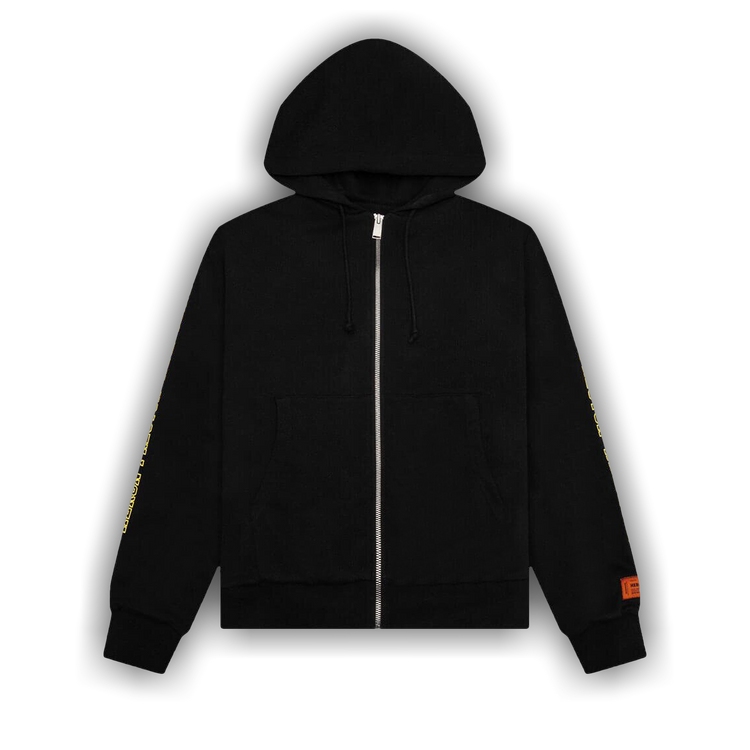 Buy Heron Preston Logo Zip Hoodie 'Black/Red