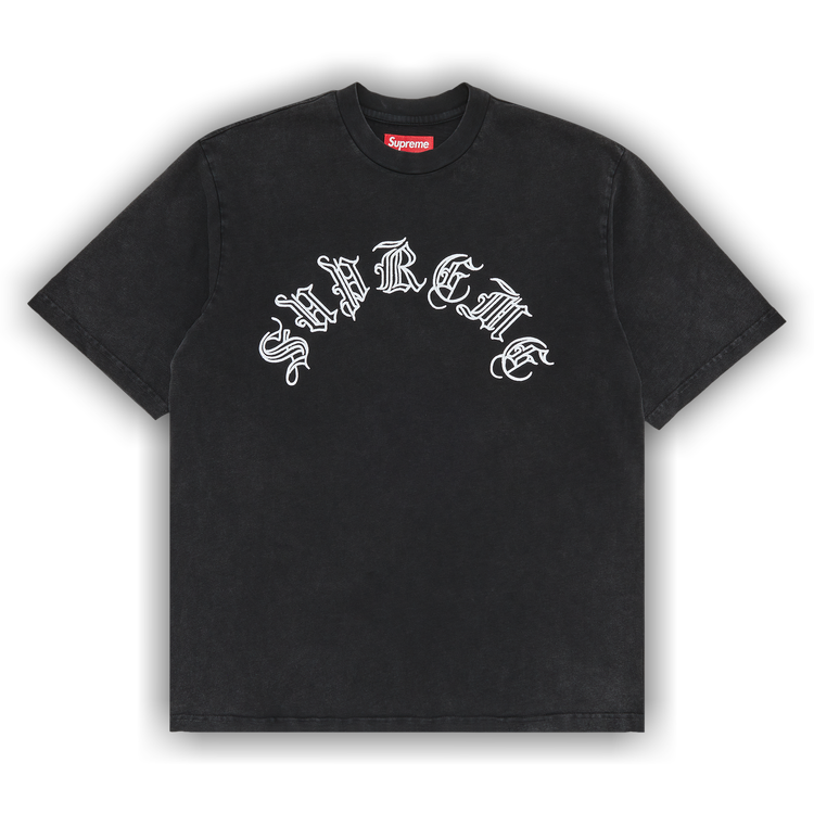 Buy Supreme Old English Short-Sleeve Top 'Black' - FW23KN75