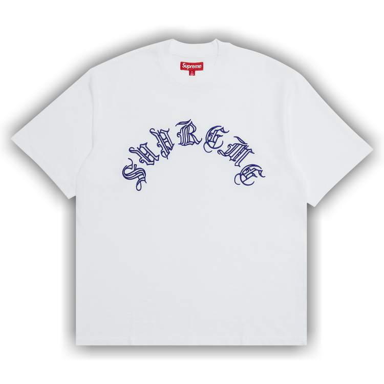 Buy Supreme Old English Short-Sleeve Top 'White' - FW23KN75 