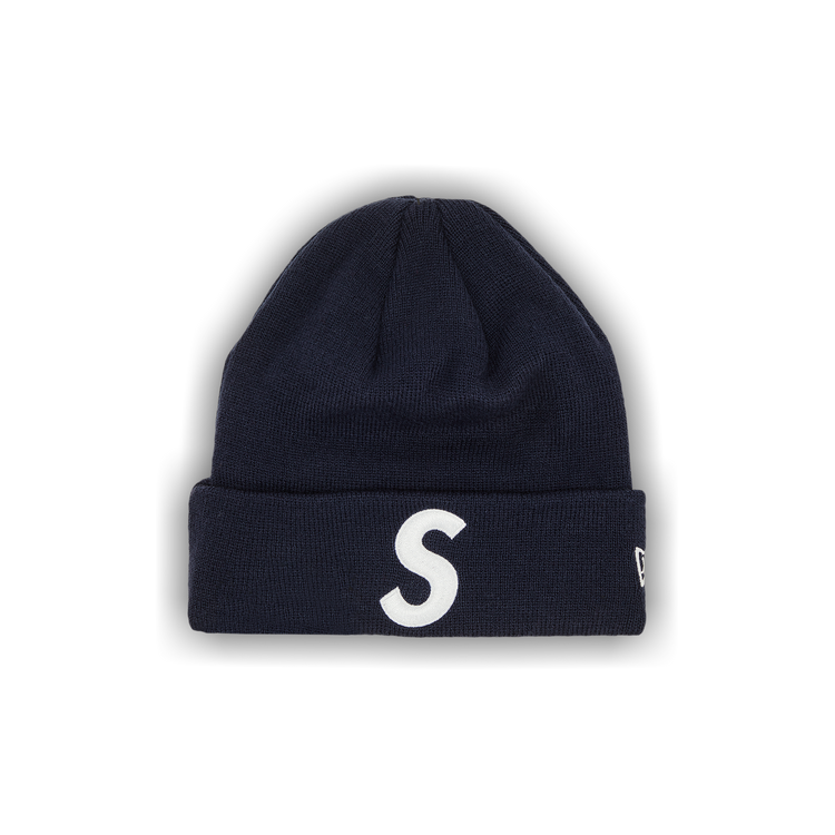 Supreme x New Era Box Logo Navy Beanie | eBay