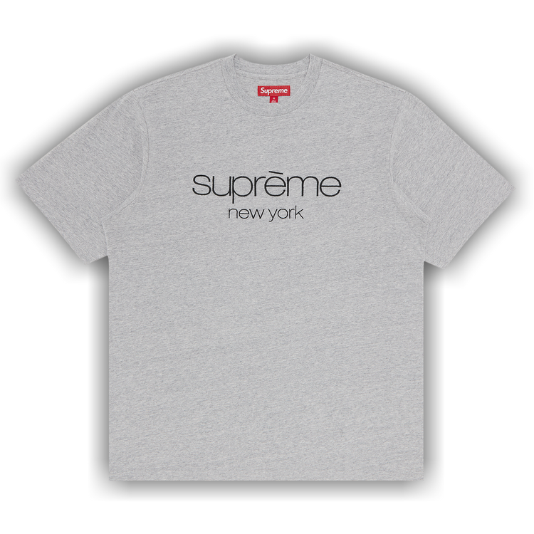 Buy Supreme Classic Logo Short-Sleeve Top 'Heather Grey