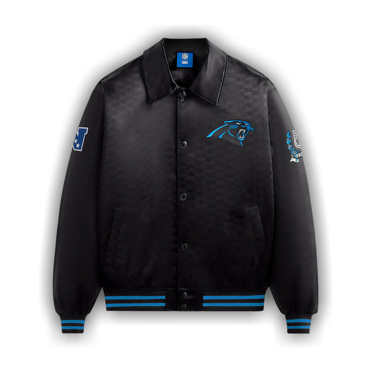 KITH×NFL Satin Bomber Jacket パンサーズ Buy Kith For The NFL: Panthers Satin Bomber Jacket 'Black