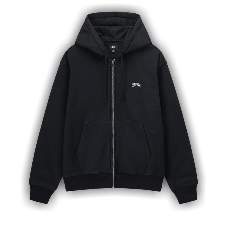 STUSSY STOCK ZIP HOODIE ネイビー Stussy Smooth Stock Pigment Dyed Zip Hoodie Navy Men's