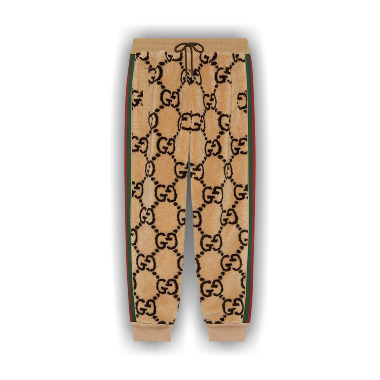 Buy Gucci GG Jacquard Jogging Pant 'Camel/Ebony' - 715233