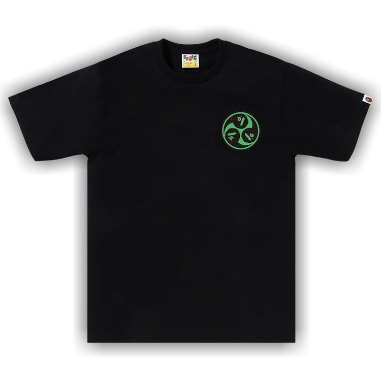 Buy BAPE Japan Culture Mitsudomoe Tee 'Black' - 1J30 110 065