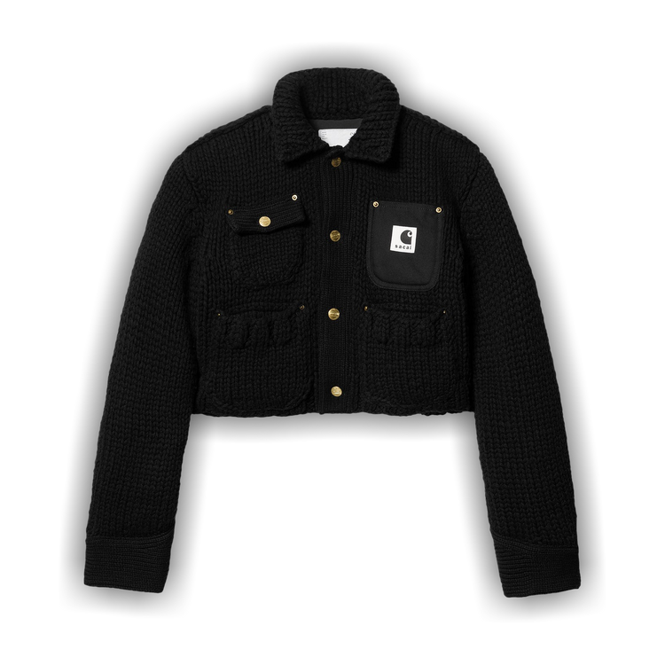 【 Sacai 】×【 Carhartt WIP 】Michigan JKT Sacai x Carhartt WIP Knit Michigan Jacket Beige Men's - FW23 - US