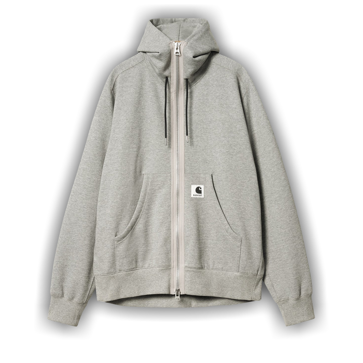 Buy Carhartt WIP x Sacai Zip Up Hoodie 'Light Grey' - I033305 LIGH | GOAT