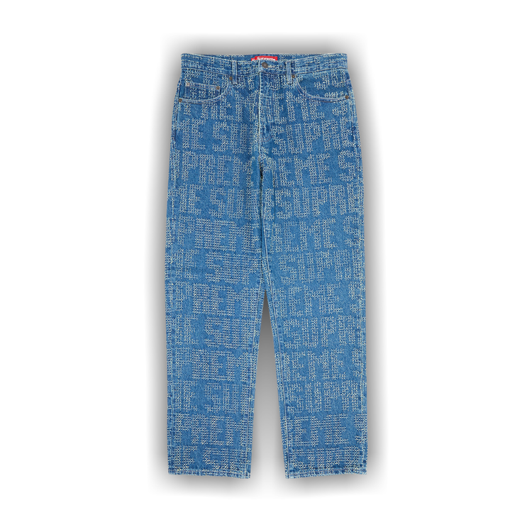 Buy Supreme Needle Punch Regular Jean 'Washed Blue' - FW23P54 ...