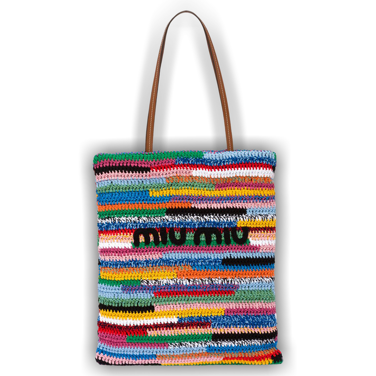 ★Miu Miu★ Crochet トートバッグ 5BG248 Buy Miu Miu Crochet Tote Bag 'Multicolor' - 5BG248 2F46