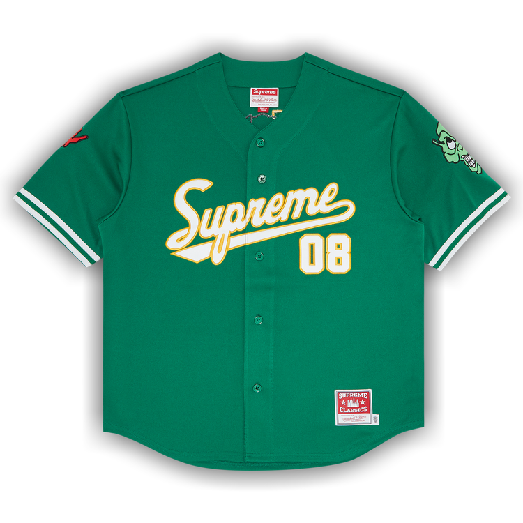 Buy Supreme x Mitchell & Ness Downtown Hell Baseball Jersey 'White' -  FW23KN18 WHITE