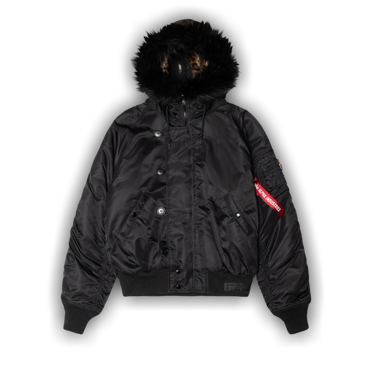 Buy Stussy x Alpha Kryptek N 2B Short Waist Parka Black 115723 BLAC GOAT NL