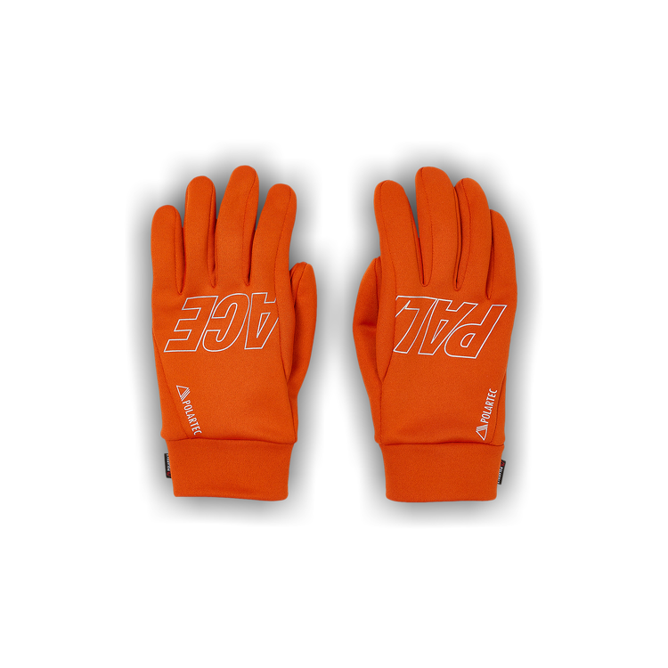 Palace Polartec Powerstretch Gloves 'Orange'