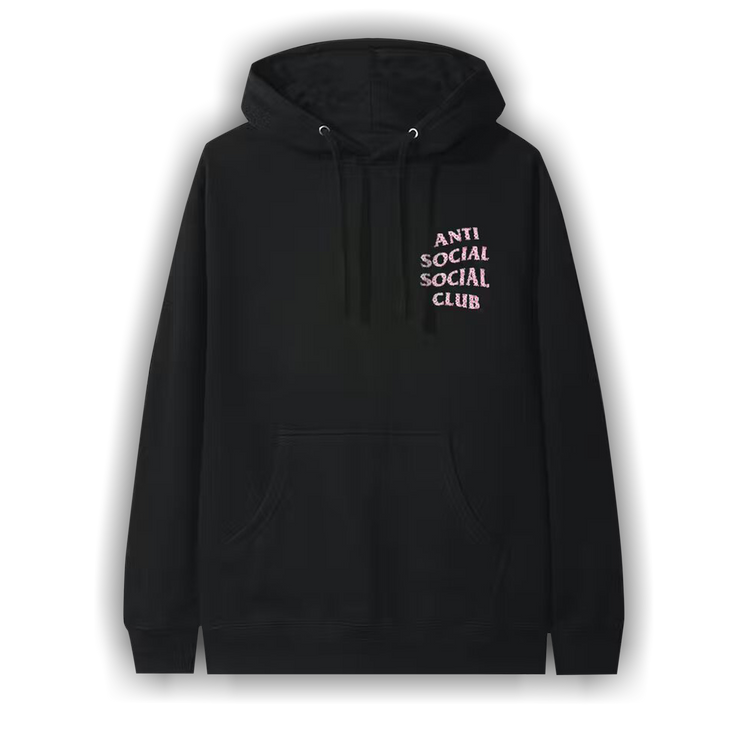 Anti social social club black and orange hoodie clearance