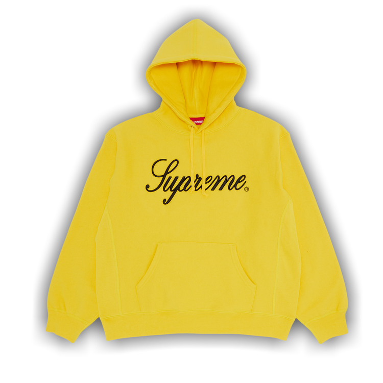 Yellow cheap supreme hoodie