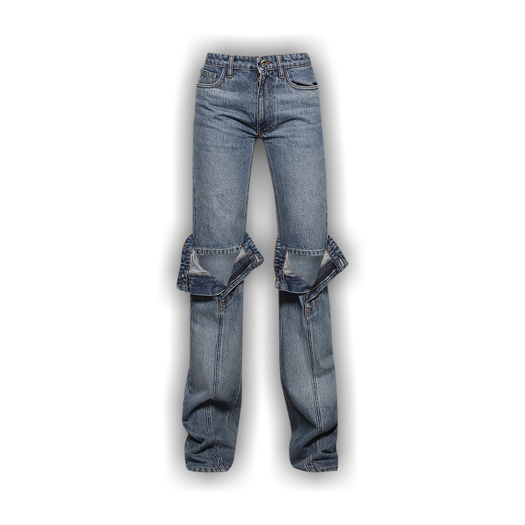 デニム・ジーパン COPERNI 'Open Knee' jeans Blue COPP55252 Open Knee Jeans – Coperni