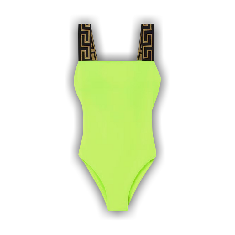 VERSACE｜ (Greca Border One-Piece Swimsuit (ABD01098 1A1 Greca Border One-Piece Swimsuit | VERSACE US