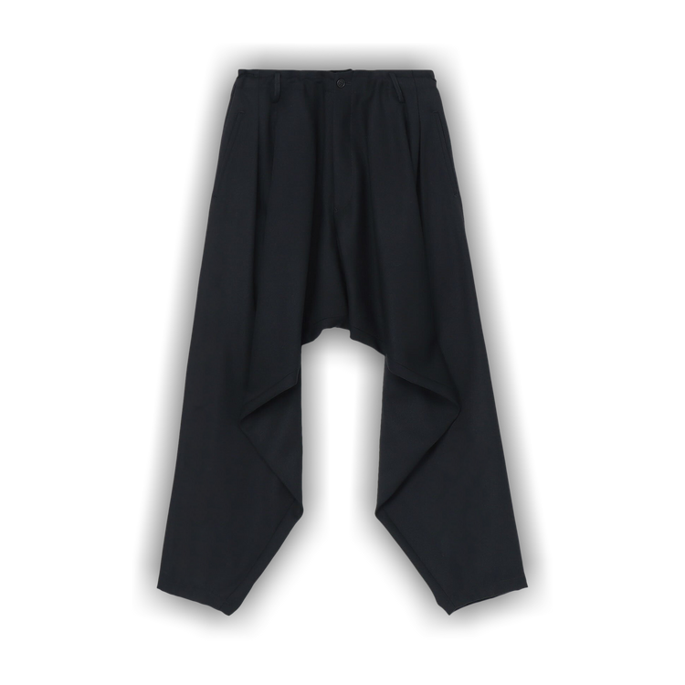 Yohji Yamamoto CDH 2TUCK PANTS （Black） SUIT GABARDINE 2TUCK PANTS – THE SHOP YOHJI YAMAMOTO