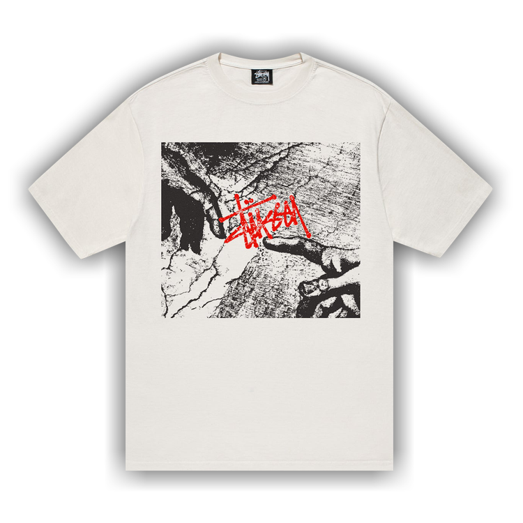 Buy Stussy Creation Tee Pigment Dyed 'Natural' - 1905011 NATU