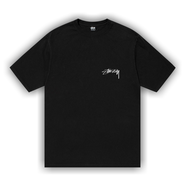 Buy Stussy Arachnid Pigment Dyed Tee 'Black' - 1905015 BLAC