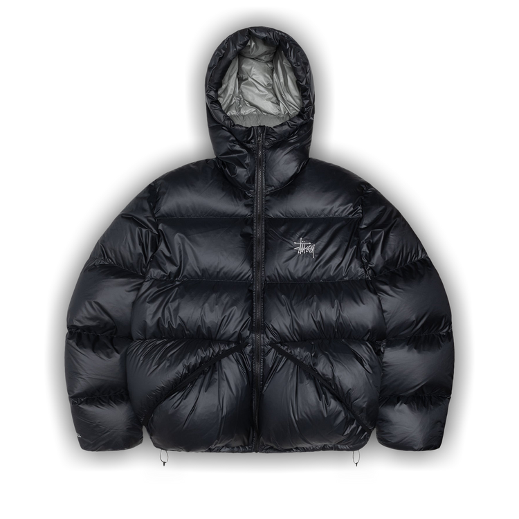 Buy Stussy Down Parka Micro Ripstop 'Phantom Black' - 115685 PHAN