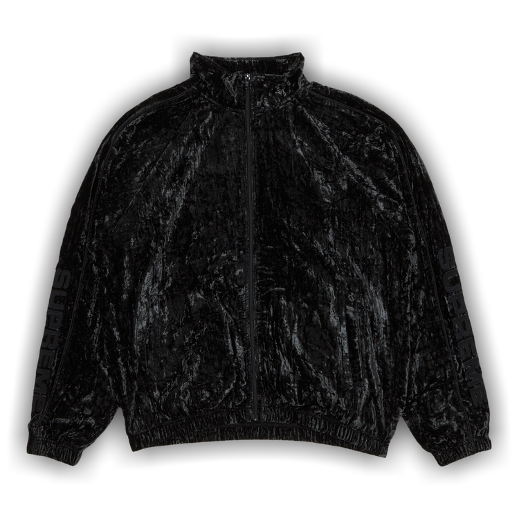 Black crushed velvet jacket best sale