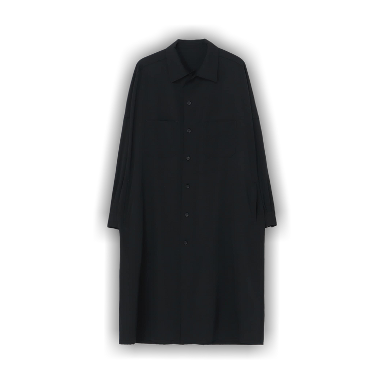 Buy Yohji Yamamoto Pour Homme Shirt Coat 'Black' - HJ B01