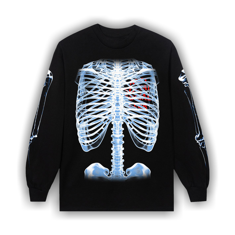 Buy Anti Social Social Club Bones Long-Sleeve Tee 'Black