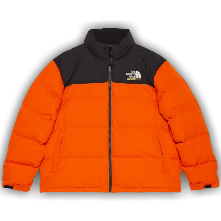 Buy Gucci x The North Face Down Jacket Orange Black 663757 XAADP 6172 GOAT