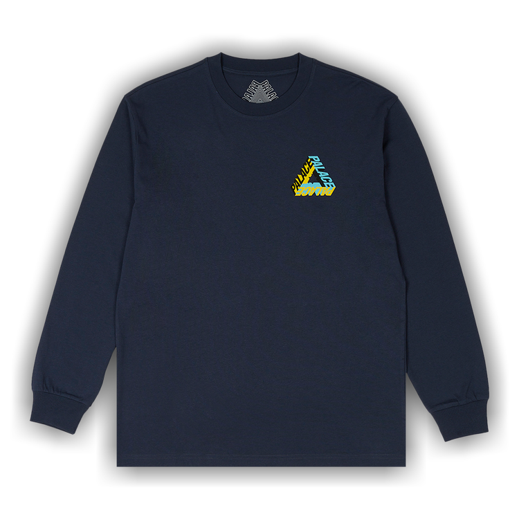 Buy Palace P-3D Longsleeve 'Navy' - P25LS019 | GOAT