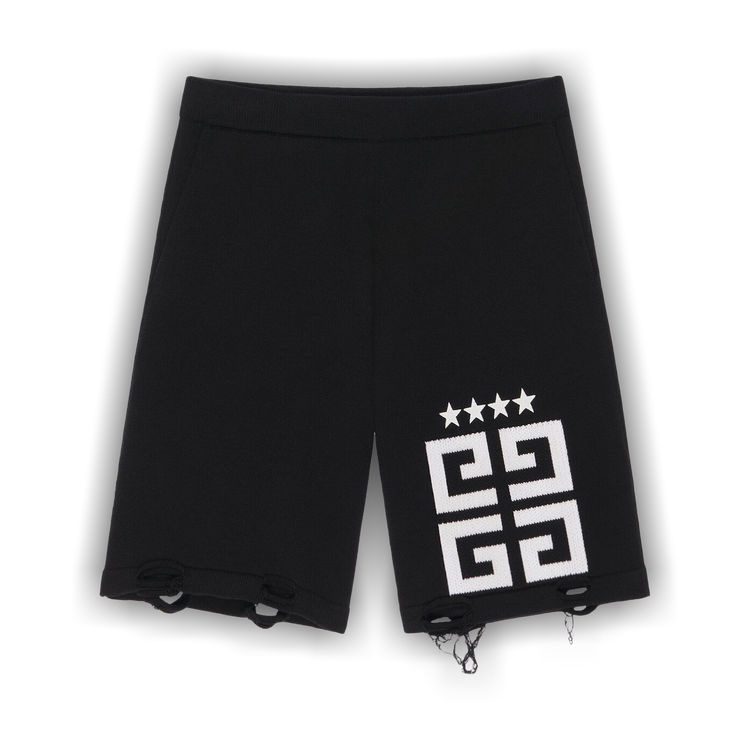 Buy Givenchy Star Embroidered 4G Logo Short 'Black/White