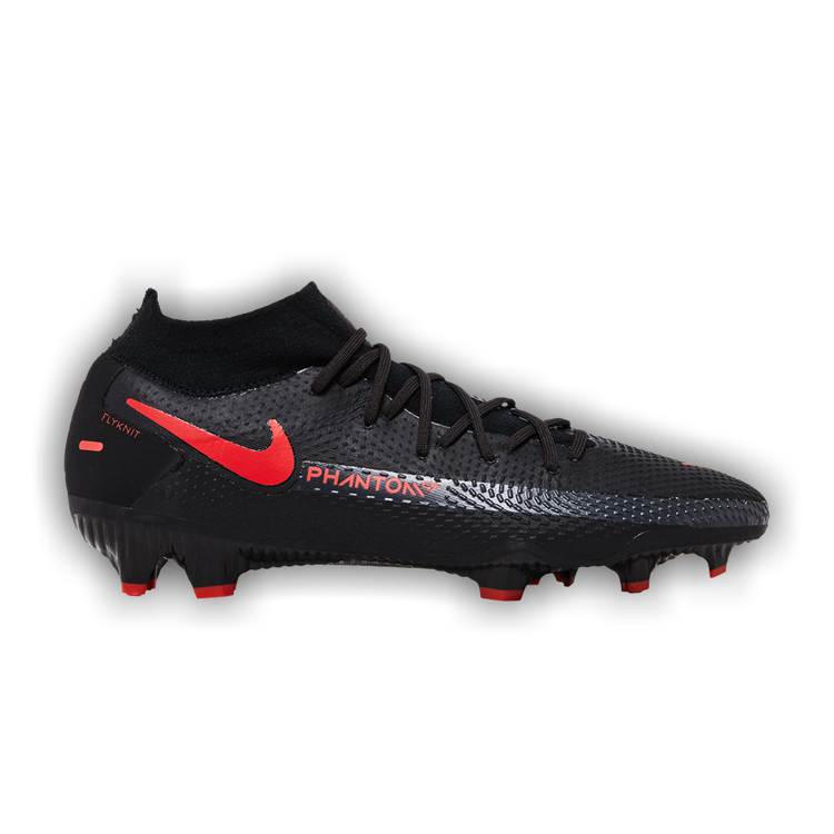 Nike Phantom GT Pro DF FG Black Chile Red Soccer Cleats Men\'s US 9 CW6600-060 Nike Phantom GT Pro FG - Black/Chile Red/Dark Smoke Grey  main image 4