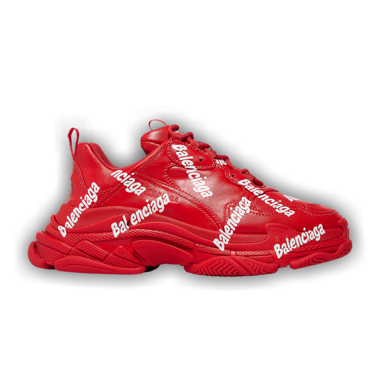 Buy Balenciaga Triple S Sneaker Allover Logo Tomato Red 536737 W2FAB 6090 GOAT