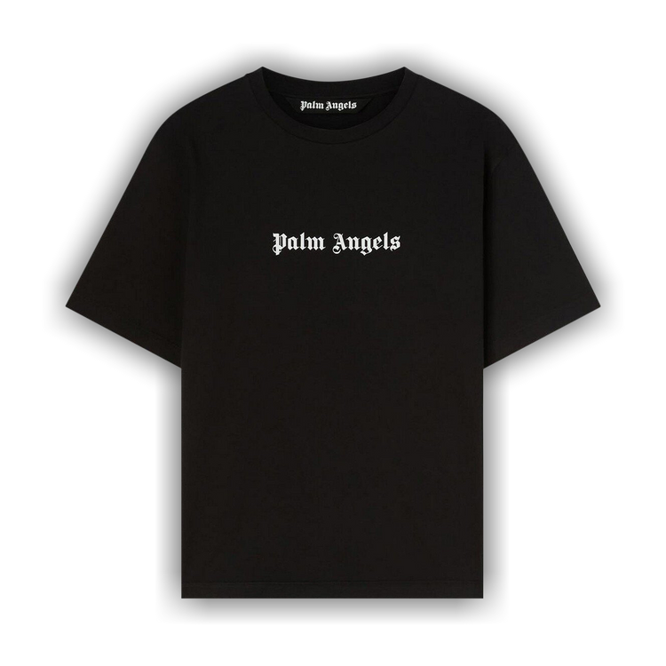 Palm Angels PMAA089S24JER0020110 関税送料込 Palm Angels Logo-Print Sweatshirt Black/White | eBay