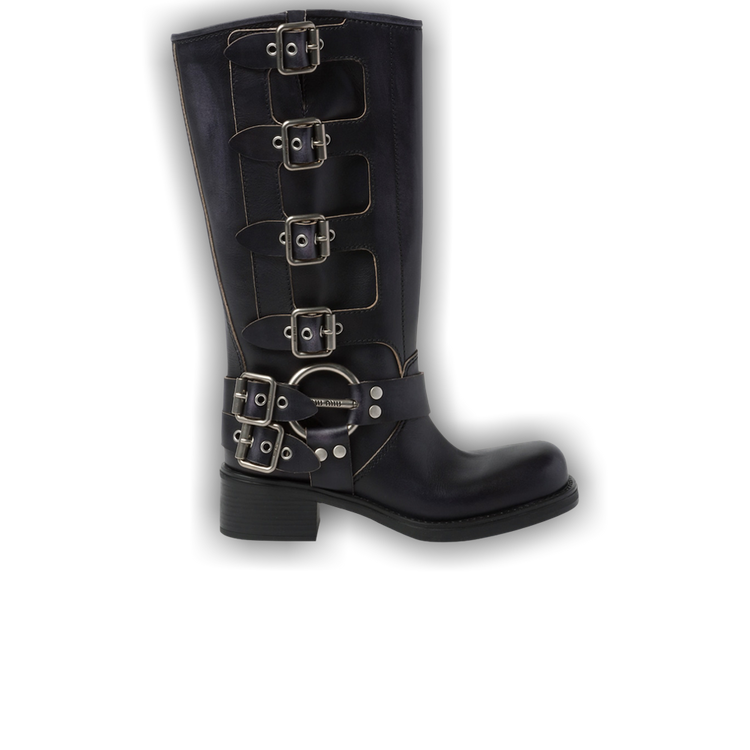 Miu Miu｜BOOTS (5W792D 3F33 F0002) Sienna Leather Boots | Miu Miu