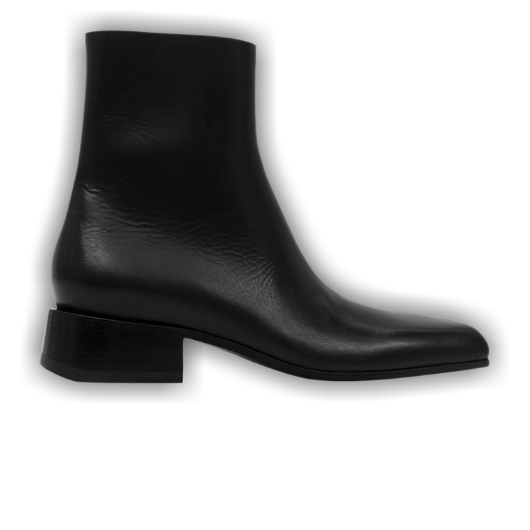 Buy Balenciaga Square Toe Leather Ankle Boot 'Black Buy Balenciaga Square Toe Leather Ankle Boot 'Black