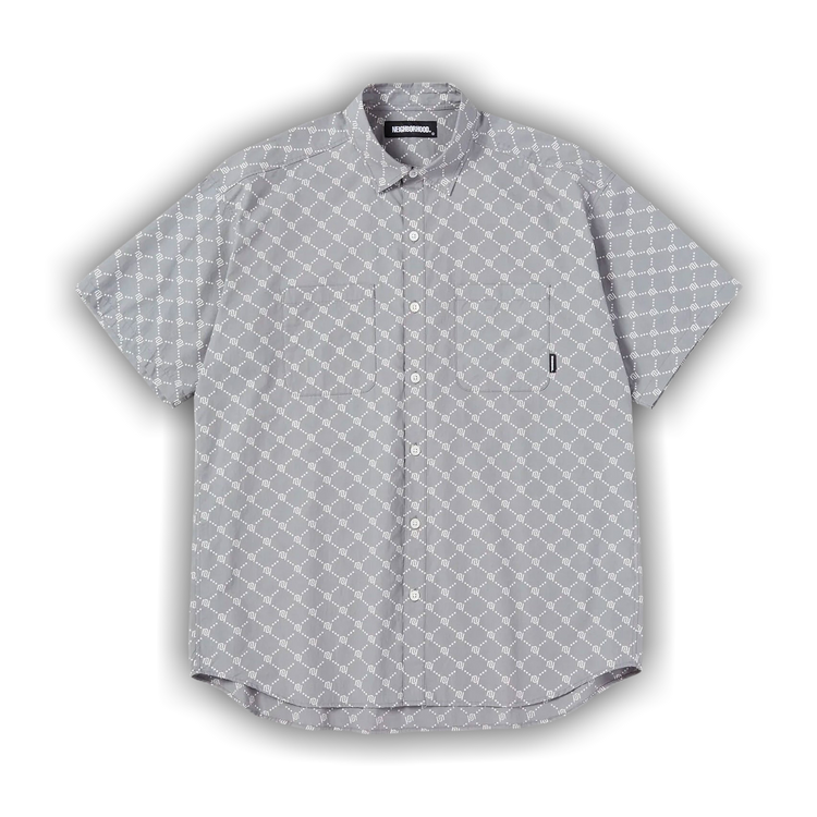 NEIGHBORHOOD monogram pattern shirt サイズL Buy Neighborhood Monogram Short-Sleeve Shirt 'Grey' - 221TSNH