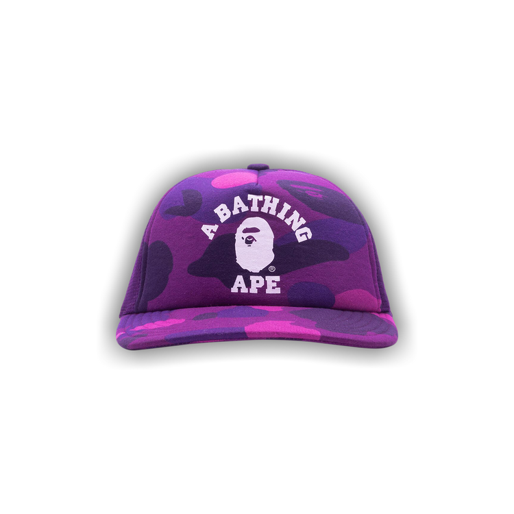 Buy BAPE Color Camo College Mesh Cap 'Purple' - 1J30 180 011