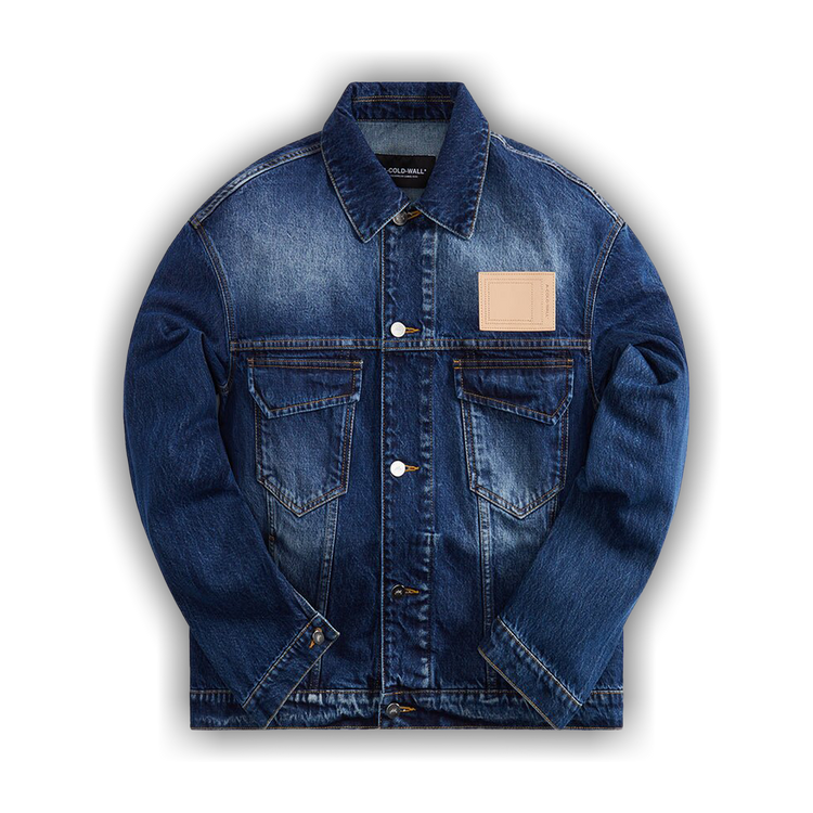 Buy A-Cold-Wall* Logo Print Denim Jacket 'Vintage Wash' - ACWMH049 VINT |  GOAT