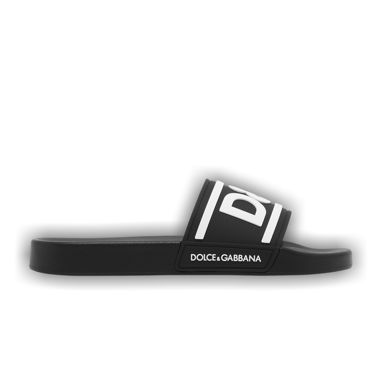 Buy Dolce & Gabbana Slides 'DG Logo - Black White' - CS2072