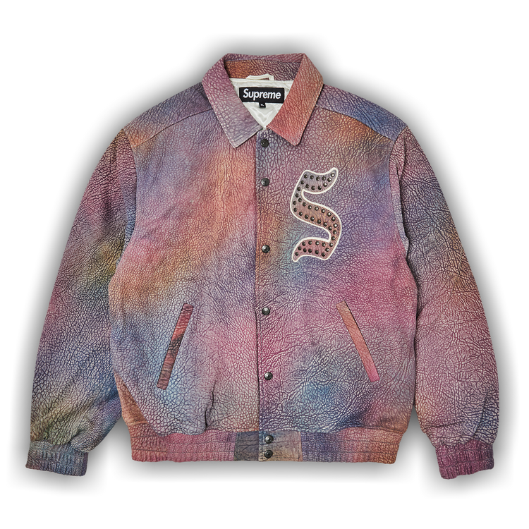 ジャケット・アウター Supreme Pebbled Leather Varsity Jacket Supreme Pebbled Leather Varsity Jacket Multicolor Men's - FW21 - US