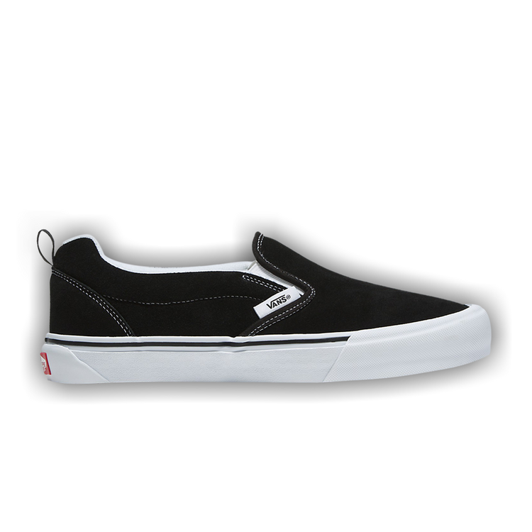 VANS★KNU SLIP★兼用★BLACK/TRUE WHITE Vans Knu Slip-on Skate Shoes Suede Sneakers Black/True White