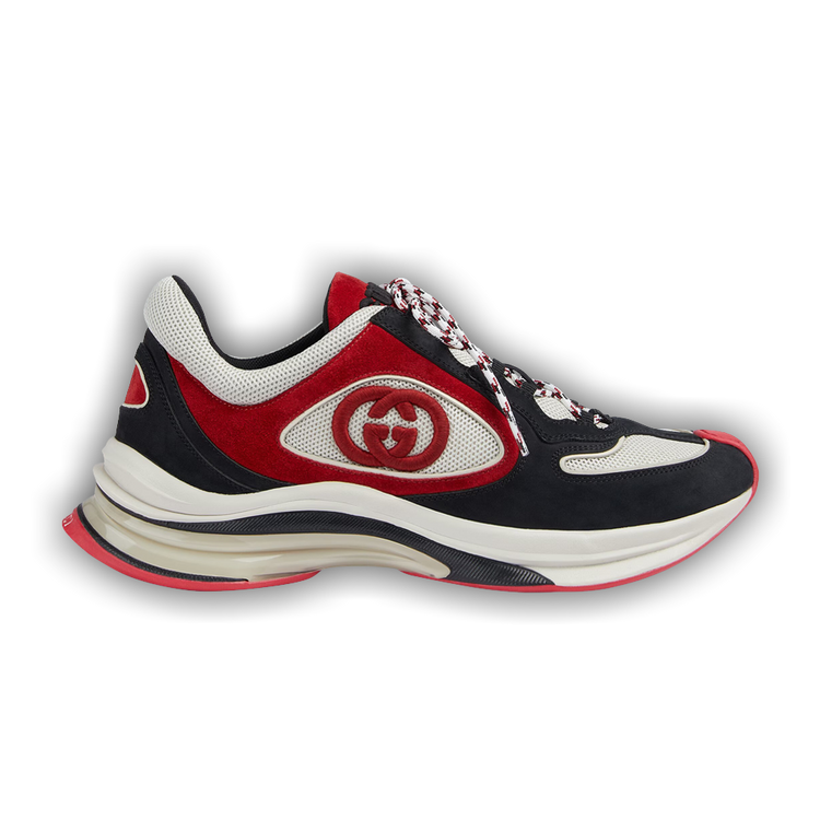 Buy Gucci Run Sneaker 'Black White Red' - 749785 AACSK 1073
