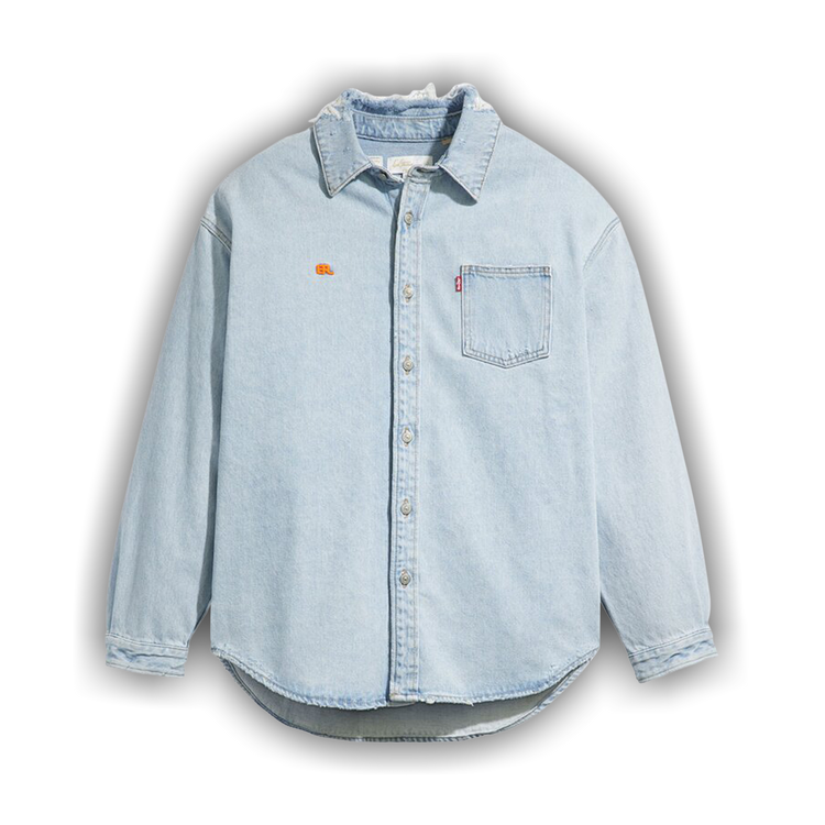 Buy ERL x Levi's Overshirt 'Blue' - ERL07B201 BLUE | GOAT