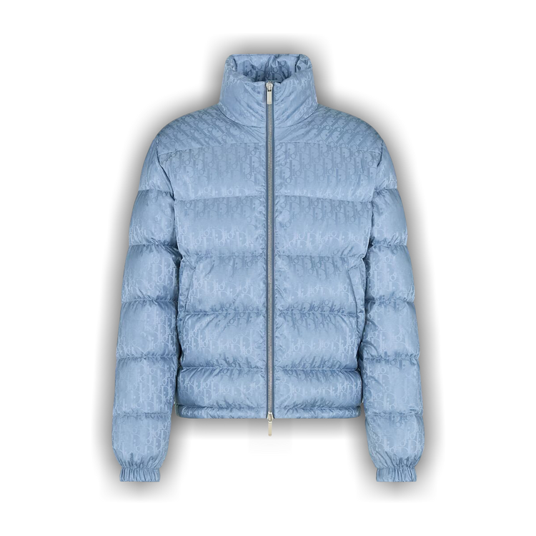 Buy Dior Oblique Down Jacket Blue Technical Jacquard 943C449A4462 C579 GOAT