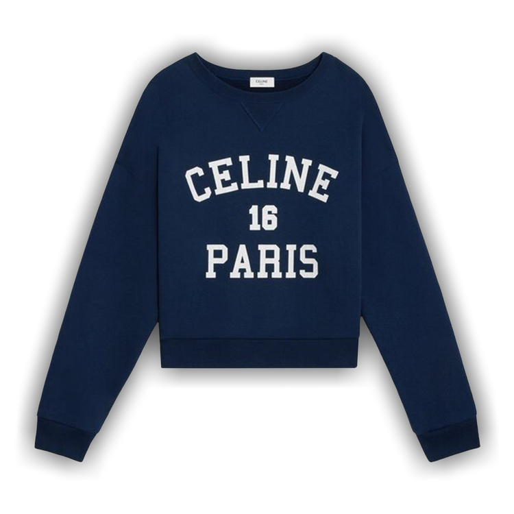 Buy CELINE Paris 16 Sweatshirt 'Navy/Off White' - 2Y09E649W 07OW